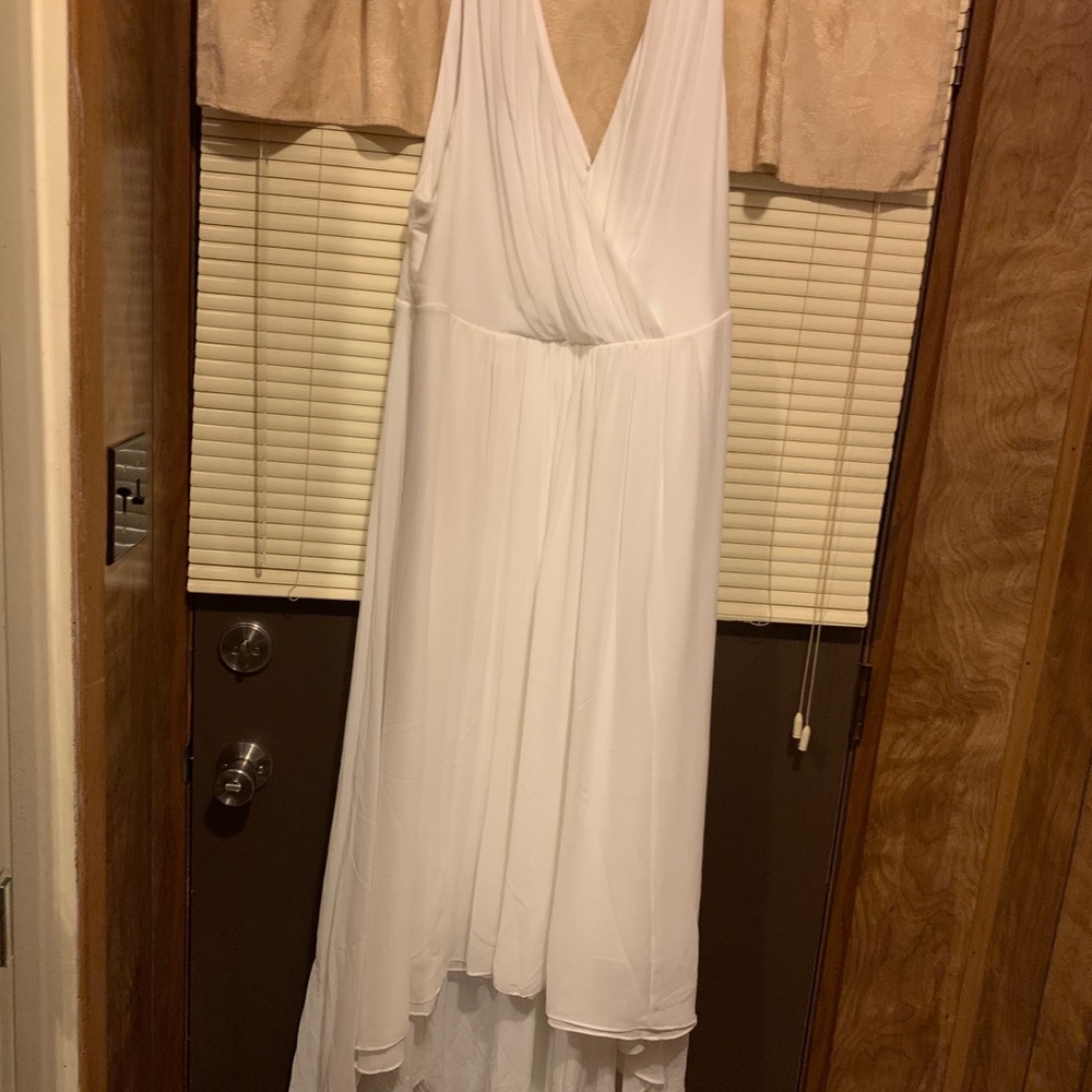 bridesmaid or wedding gown